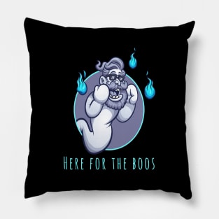 Hipster Here For The Boos Pillow