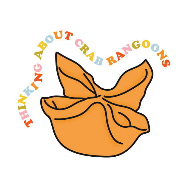 Thinking About Crab Rangoons by Moon Ink Design