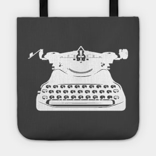 White Typewriter Tote