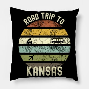 Road Trip To Kansas, Family Trip To Kansas, Holiday Trip to Kansas, Family Reunion in Kansas, Holidays in Kansas, Vacation in Kansas Pillow