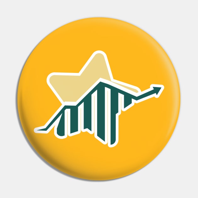Finance graph star vector logo sticker design. Logo template for financial company, brokers, mobile application. Pin by AlviStudio