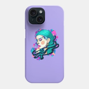 Soul Connection - Trippy Colorful Portrait Phone Case