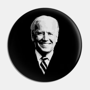 Joe Biden Black and White Pin