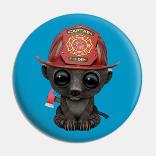 Cute Baby Honey Badger Firefighter Pin