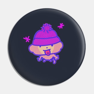 Winter Hat Monkey! Pin