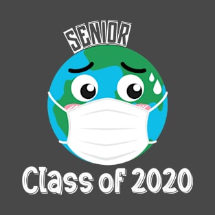 Senior class of 2020 funny quarantine world mask T-Shirt