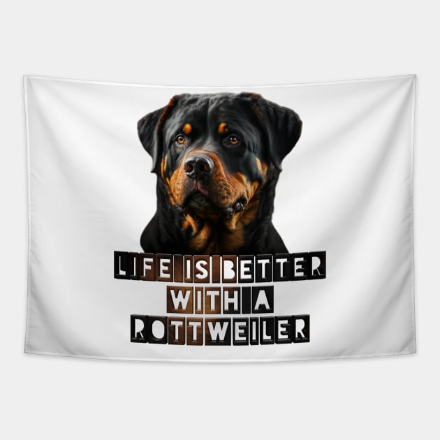 Rottweiler Tapestry by Bernesemountaindogstuff