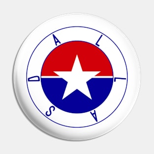 Dallas Flag Decal Pin