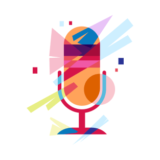 illustration microphone in pop art T-Shirt