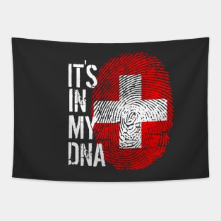 Switzerland Flag Fingerprint My Story DNA Swiss Tapestry