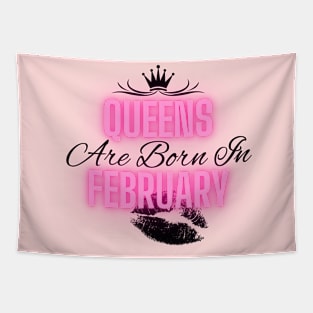 Queens are born in February - Quote Tapestry