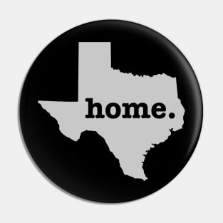 Texas Home (Dark) Pin