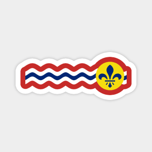 St Louis Missouri City Flag Magnet