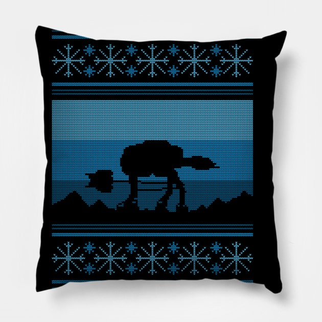 vintage winter Pillow by MKZ