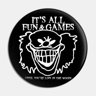 It's All Fun & Games - White Pin