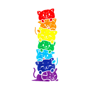 Rainbow cats LGBT Pride T-Shirt