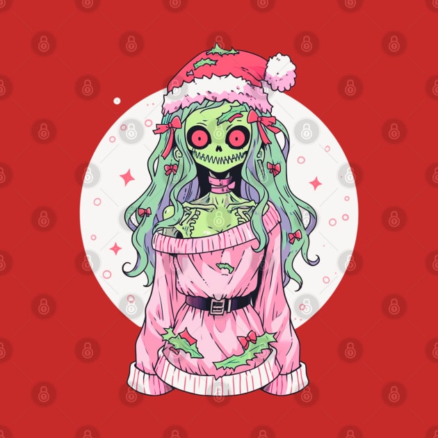 Cute Christmas Zombie by DarkSideRunners