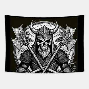 Skull Vikings Tapestry