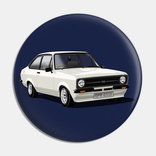 Ford Escort Mk 2 in white Pin by candcretro