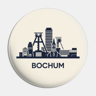 Bochum City Skyline Pin