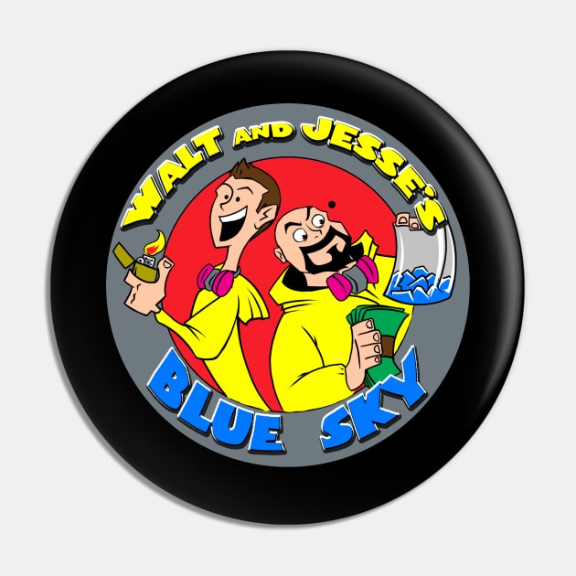 Walt and Jesse's Blue Sky Pin by blackdrawsstuff