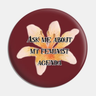 Feminist Agenda Pin