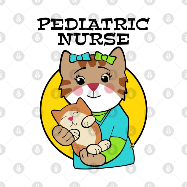 Pediatric Nurse Cat with Kitten by Sue Cervenka