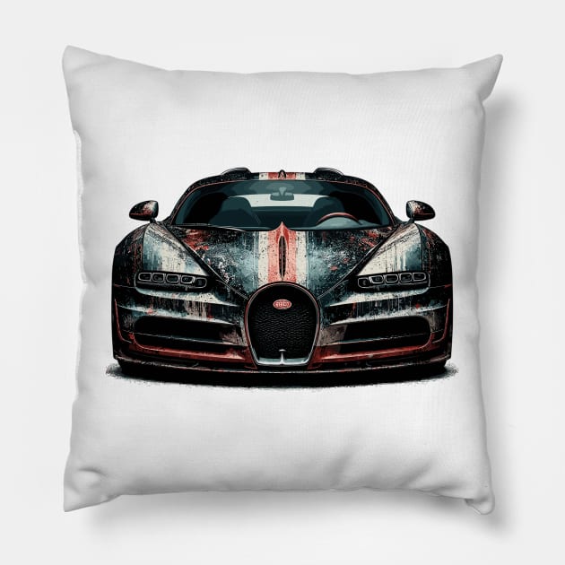 Bugatti Veyron Pillow by Vehicles-Art