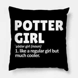 pottery girl Pillow