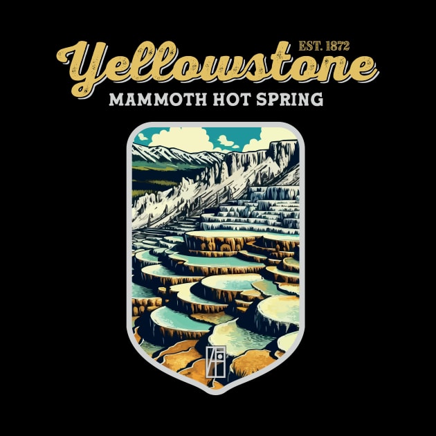 USA - NATIONAL PARK - YELLOWSTONE Mammoth Hot Springs - 1 by ArtProjectShop