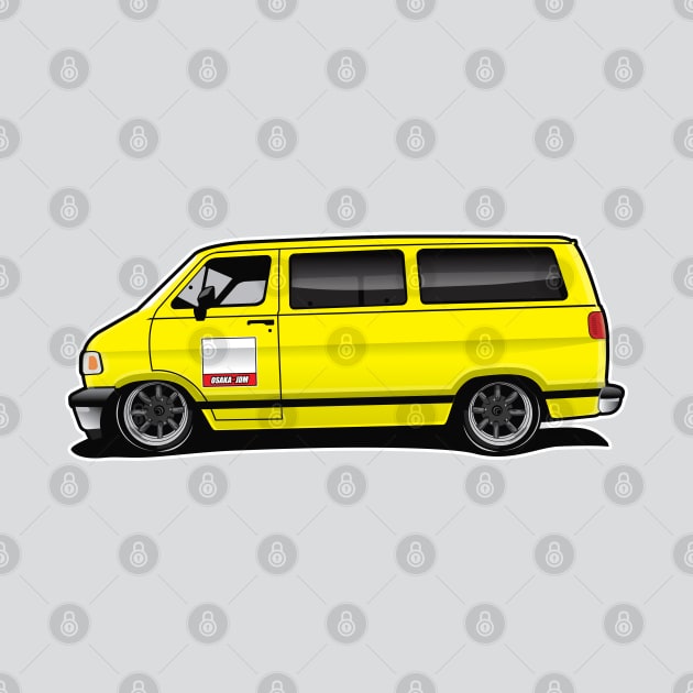 1994 Dodge Van Yellow Mid by RBDesigns