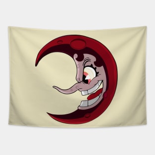 Moon boss - Cuphead Tapestry