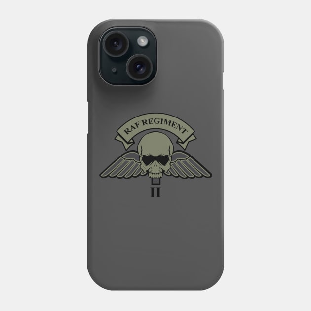 RAF Regiment 2 Squadron (subdued) Phone Case by TCP