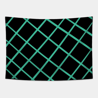 Pattern checked green Tapestry