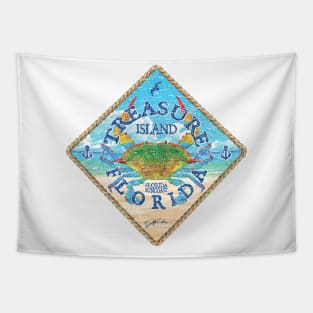 Treasure Island, Florida, Blue Crab on Beach Tapestry