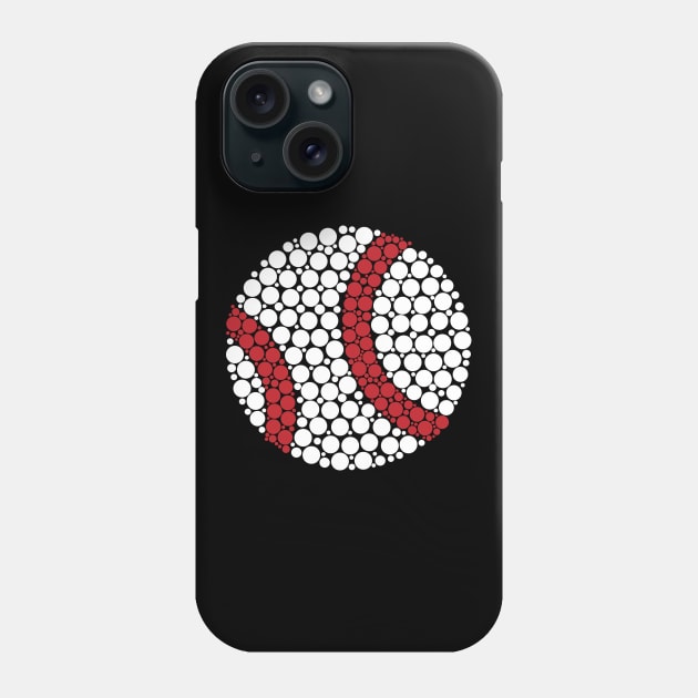 Dot Art Baseball: Pitch Perfect Phone Case by Life2LiveDesign