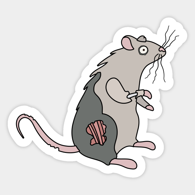 Zombie Rat Cartoon // Funny Halloween Zombie - Zombie Animals - Sticker | TeePublic Zombie Rat Cartoon // Funny Halloween Zombie - Zombie Animals - Sticker | TeePublic