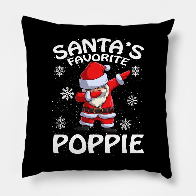 Santas Favorite Poppie Christmas Pillow by intelus