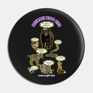 DETROIT ZOO LIFE REMIXED Pin