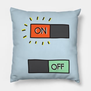 electricity power button Pillow