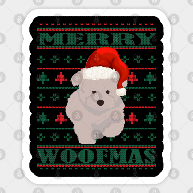 chow chow christmas jumper