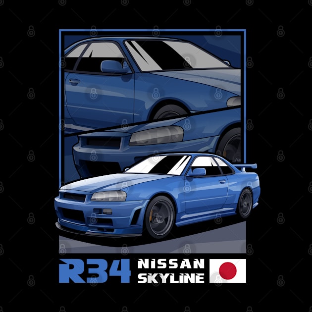 Nissan Skyline R34 by kucingtertawa