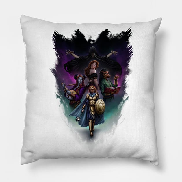 Adventure Awaits Pillow by Art of Ariel Burgess