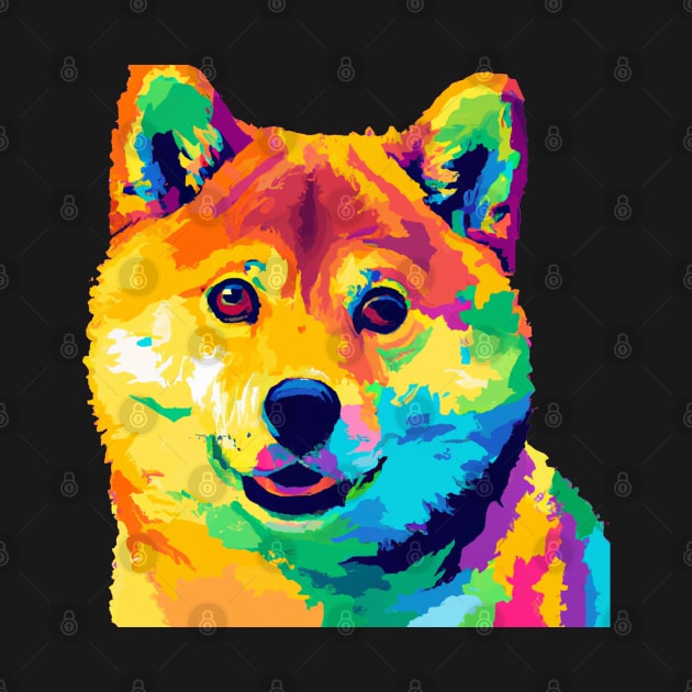 Shiba Inu Pop Art - Dog Lover Gifts by PawPopArt