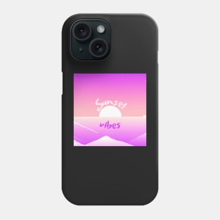 Sunset vibes - good vibes in the mountains at sunset Phone Case
