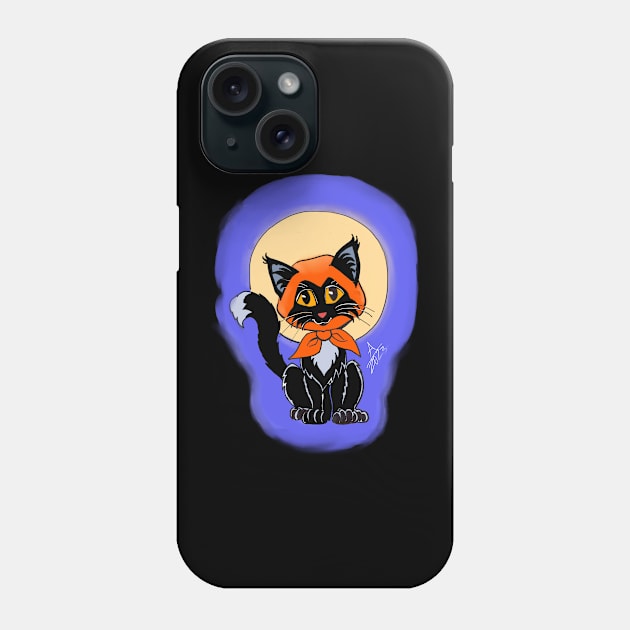 Hood Kitty Phone Case by Amberchrome