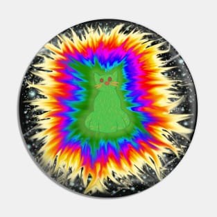 Trippy Jello Cat Art Pin