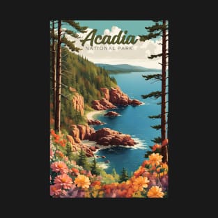 Acadia Beaches Forest And Mountain National Park T-Shirt