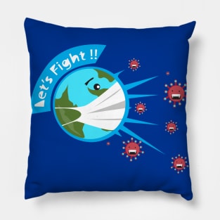 Let's fight coronavirus Pillow