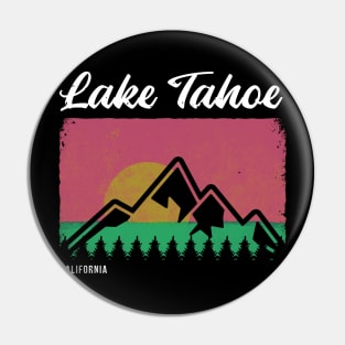 Retro Lake Tahoe Pin